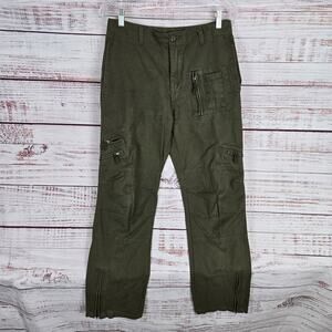 Union Army Men's Green Cargo Tactical Pants 31 Airborne Military Utility Pockets
